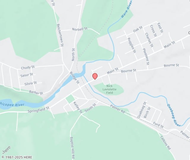 Location Map: 2085 Main Street Three Rivers, MA 01080